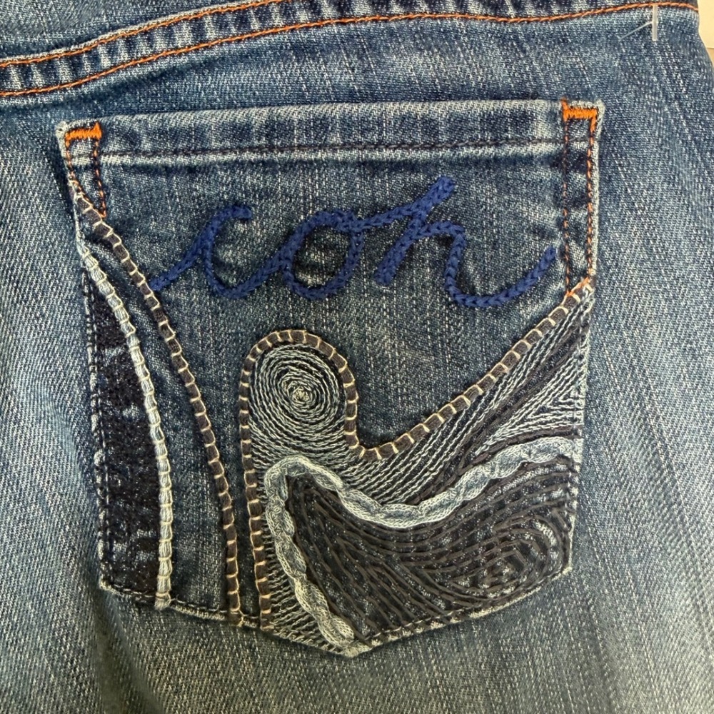 J2 by Jerome Dahan Citizens of Humanity Embroidered Pocket Y2K Low Rise Jean 29 - Picture 5 of 9